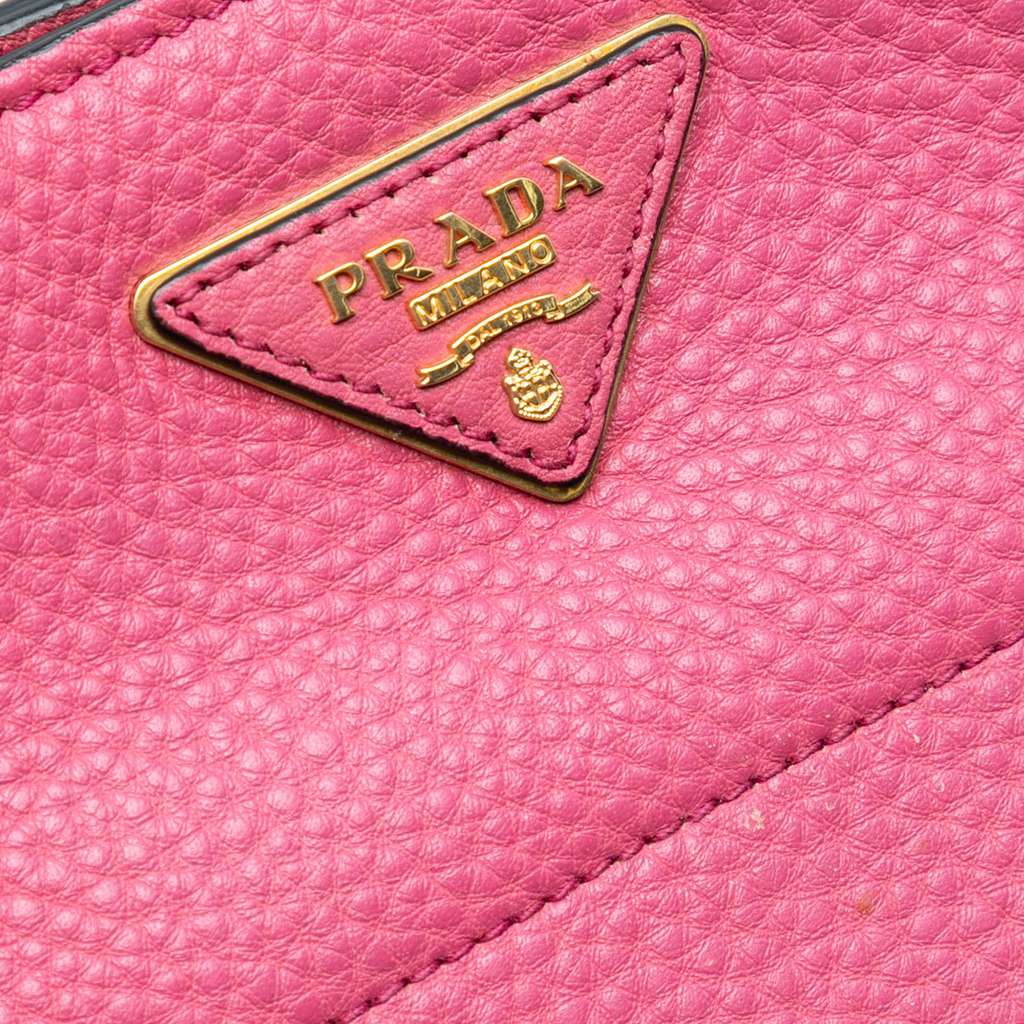 Prada Vitello Daino Tote Pink Leather Good condition - Box View