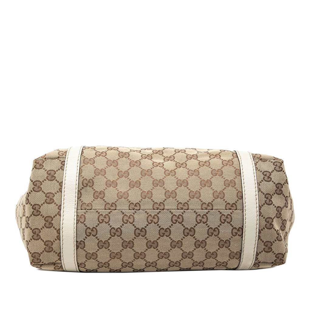 Gucci GG Canvas Web New Ladies Tote Beige Canvas Good condition - Inside View