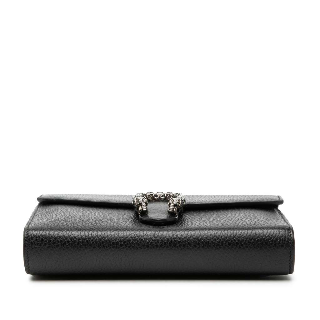 Gucci Leather Dionysus Wallet on Chain Black Leather Good condition - Inside View