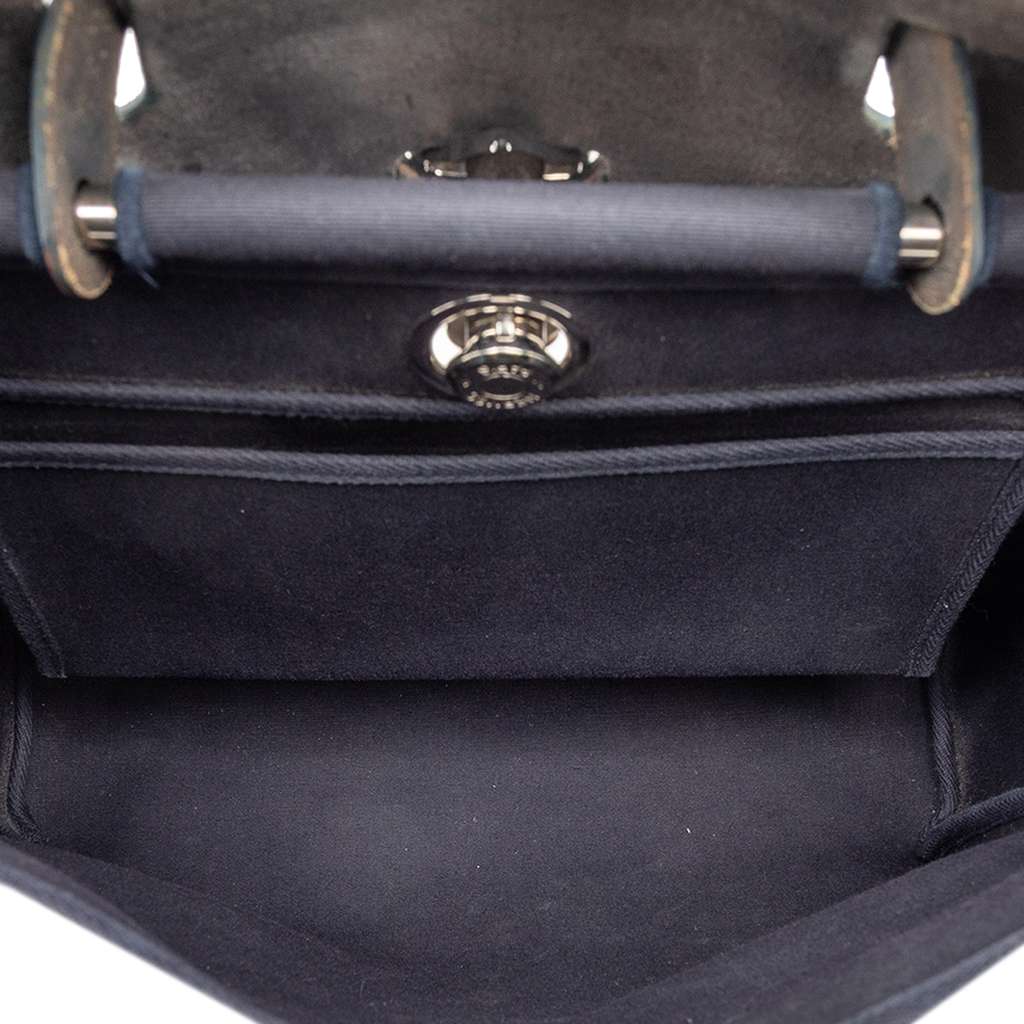 Hermès Toile Herbag PM Blue Canvas Good condition - Model View