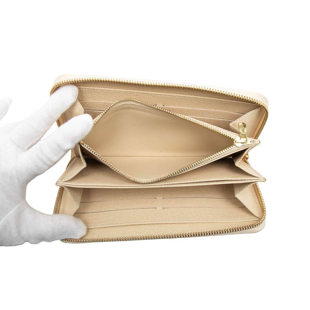 Louis Vuitton Damier Azur Zippy Wallet White Good condition - Model View