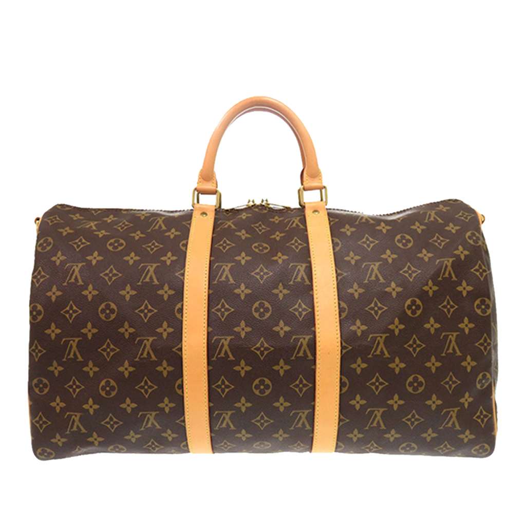 Louis Vuitton Monogram Keepall Bandouliere 50 Brown Good condition - Back View
