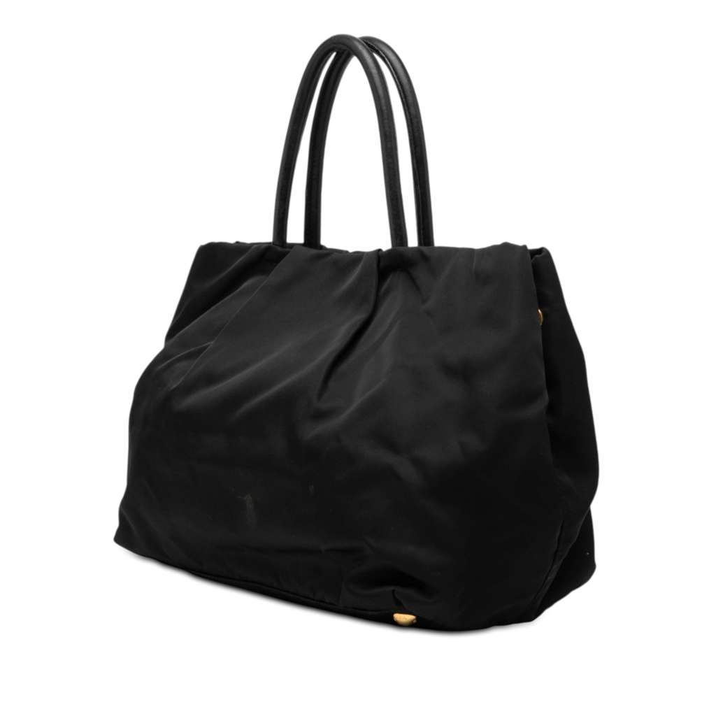 Prada Tessuto Fiocco Bow Tote Black Good condition - Back View
