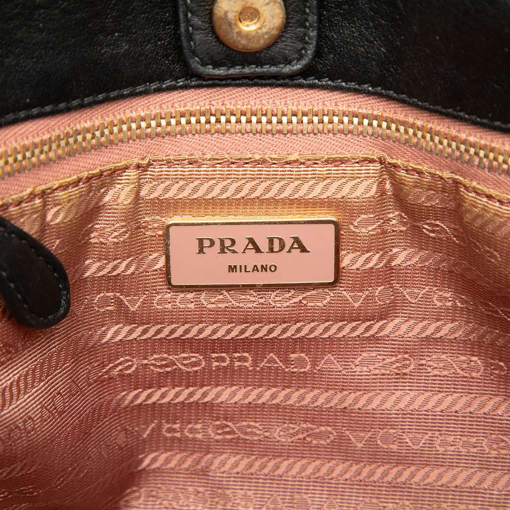 Prada Tessuto Fiocco Bow Tote Black Good condition - Box View