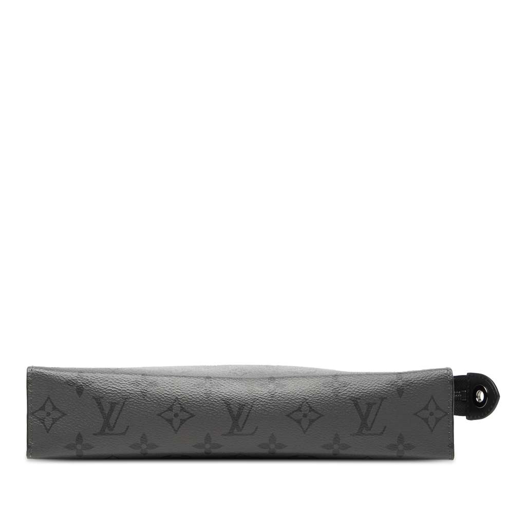 Louis Vuitton Monogram Eclipse Reverse Pochette Voyage MM Grey Good condition - Inside View