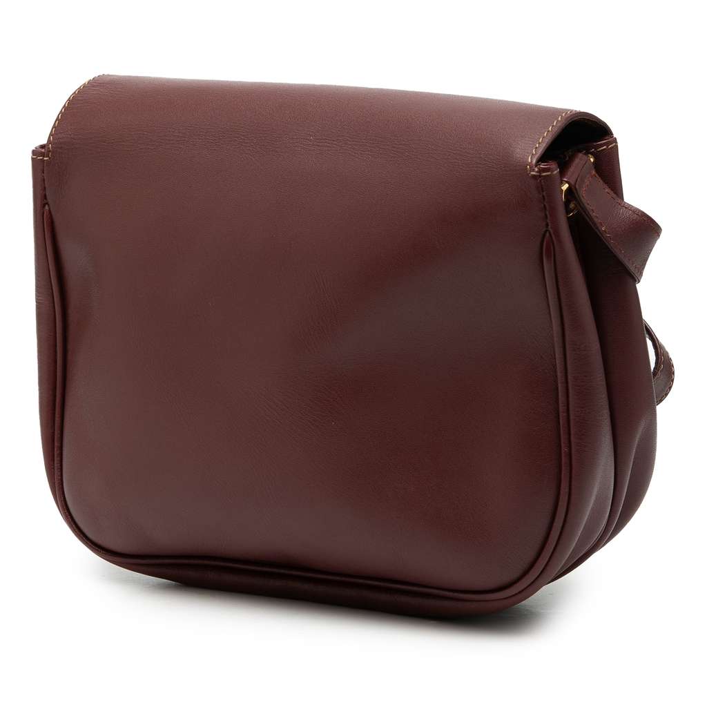 Cartier Leather Must De Cartier Crossbody Red Leather Good condition - Back View
