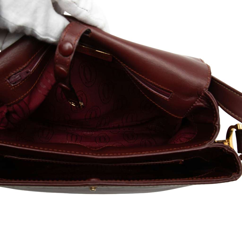 Cartier Leather Must De Cartier Crossbody Red Leather Good condition - Model View