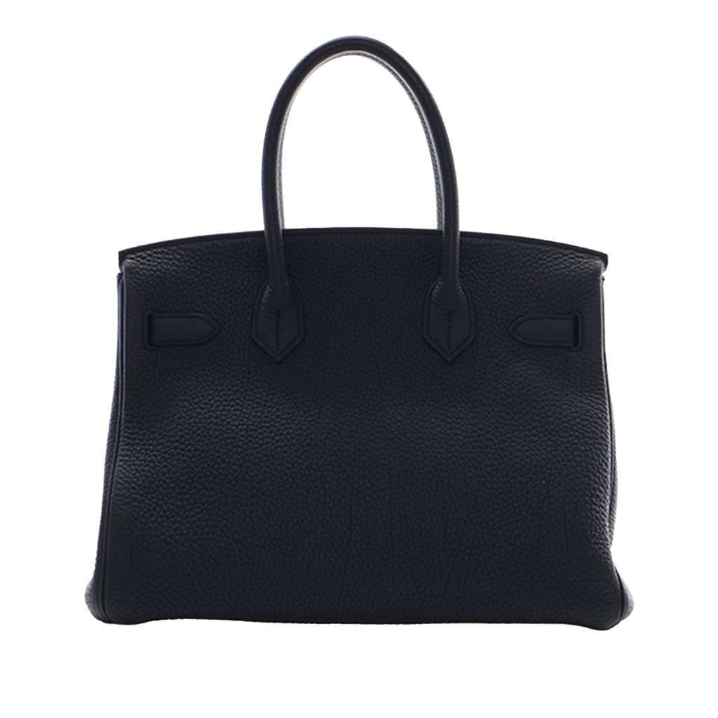 Hermès Togo Birkin Retourne 30 Black Leather Good condition - Back View