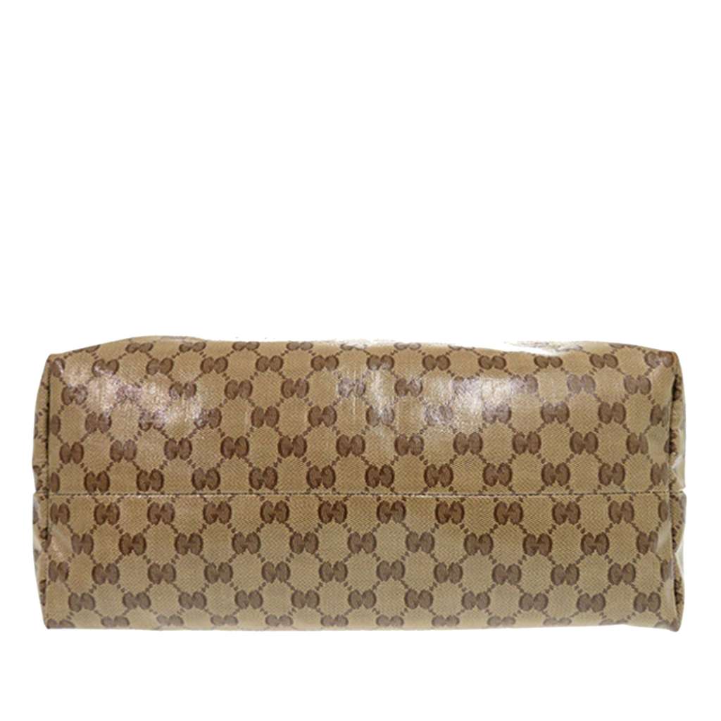 Gucci GG Crystal Bamboo Tassel Tote Beige Canvas Good condition - Inside View