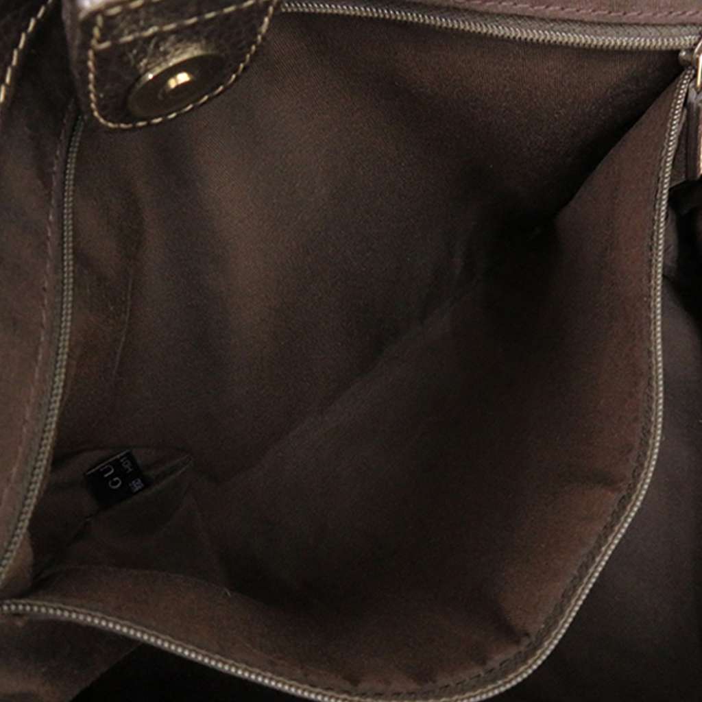 Gucci GG Crystal Bamboo Tassel Tote Beige Canvas Good condition - Model View