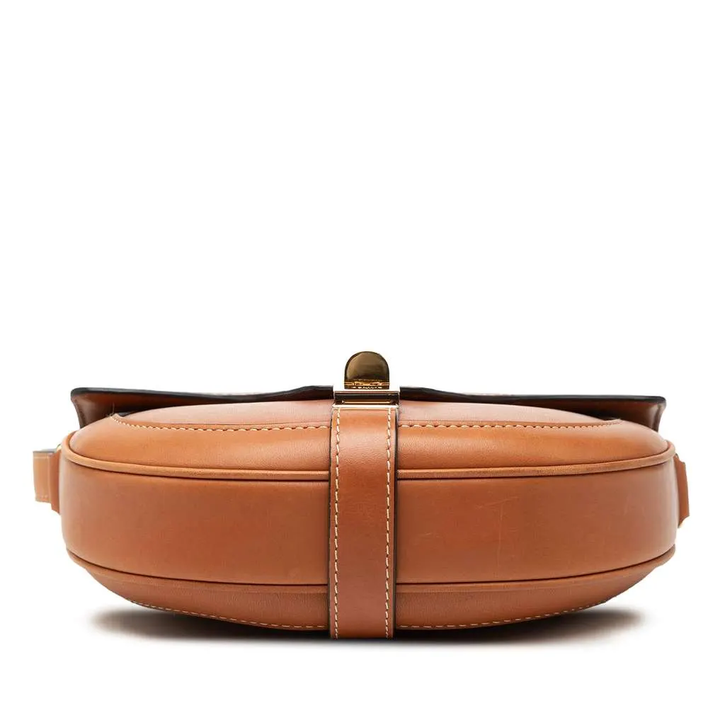 Celine Small Calfskin Besace 16 Crossbody Brown Leather Very good - Inside View