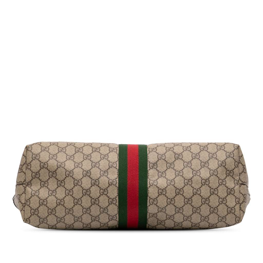 Gucci Medium GG Supreme Ophidia Tote Brown Canvas Good condition - Inside View