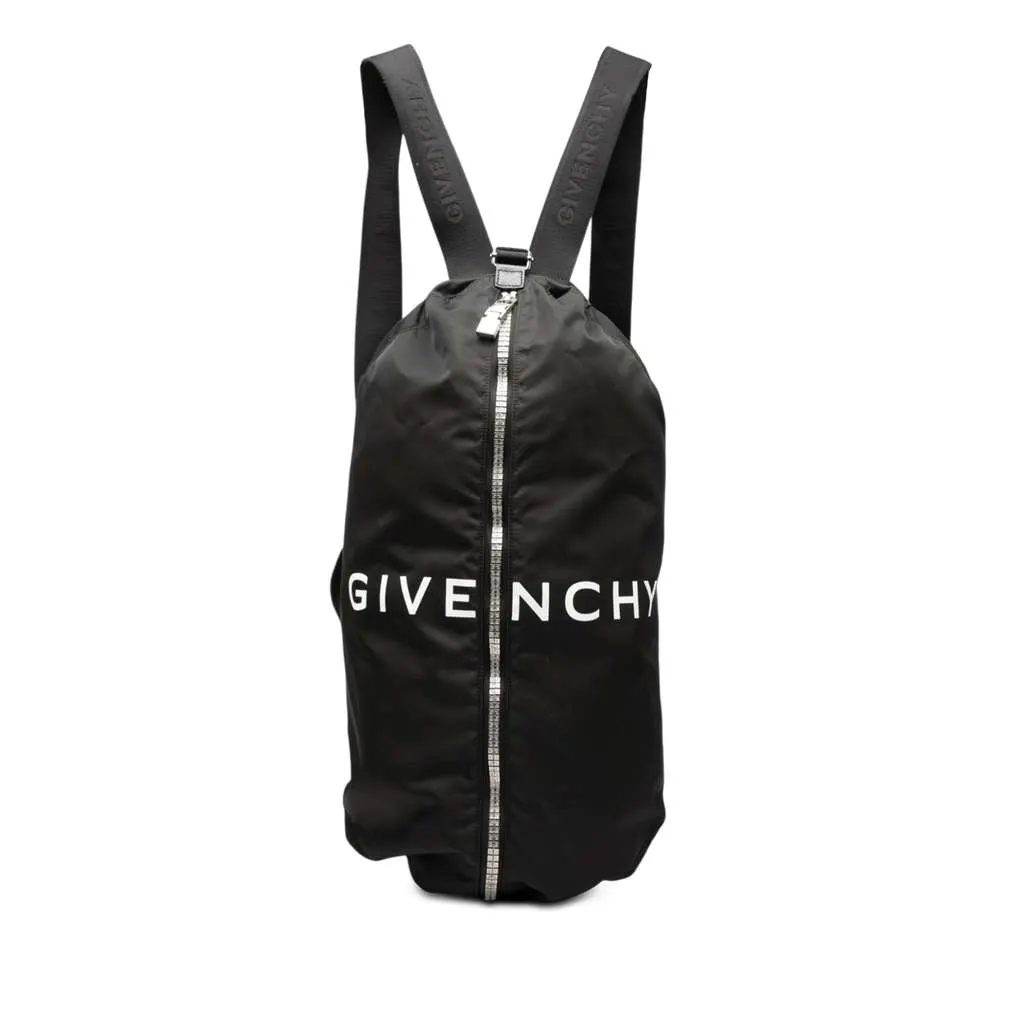 Givenchy Nylon G Zip Duffle Backpack Black Very good - Front View