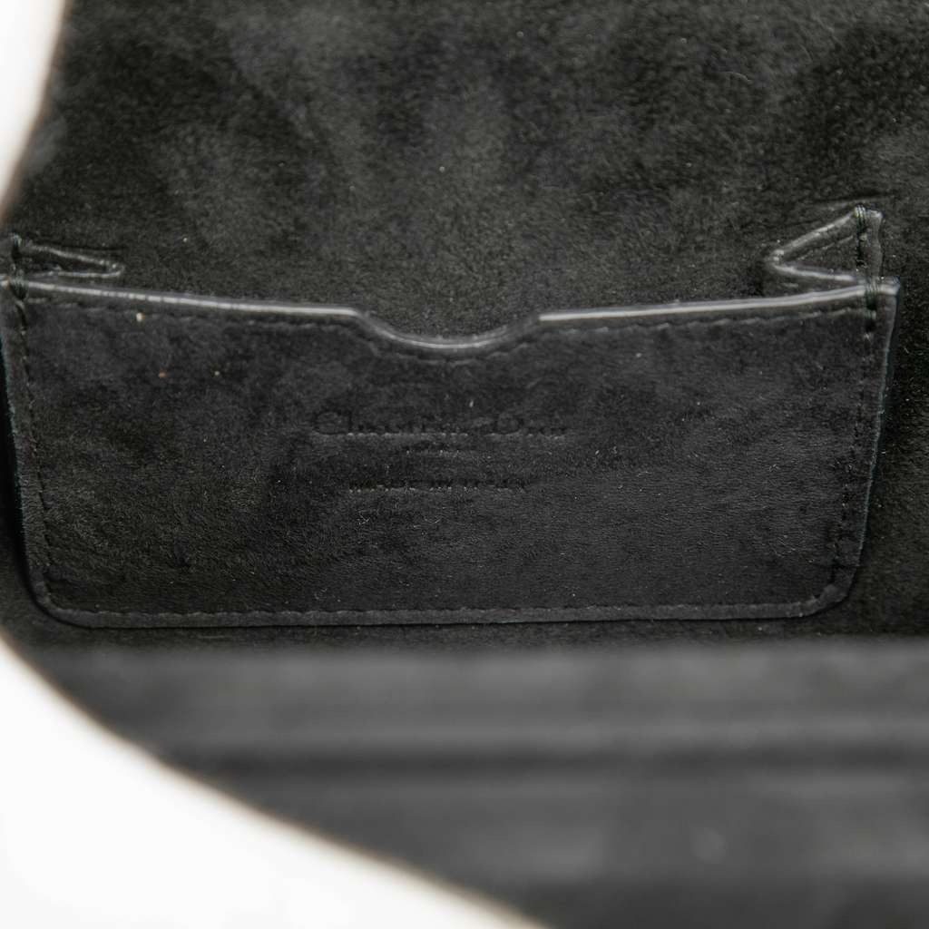 Dior Printed Lambskin Dioraddict Lockbox Crossbody Black Leather Good condition - Box View