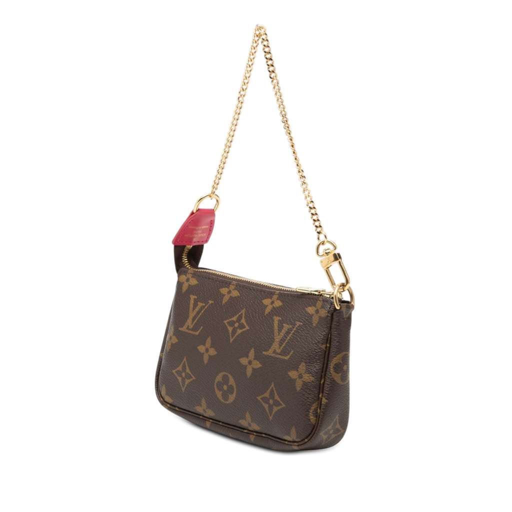 Louis Vuitton Monogram Vivienne Christmas Roller Coaster Mini Pochette Accessoires Brown Good condition - Back View