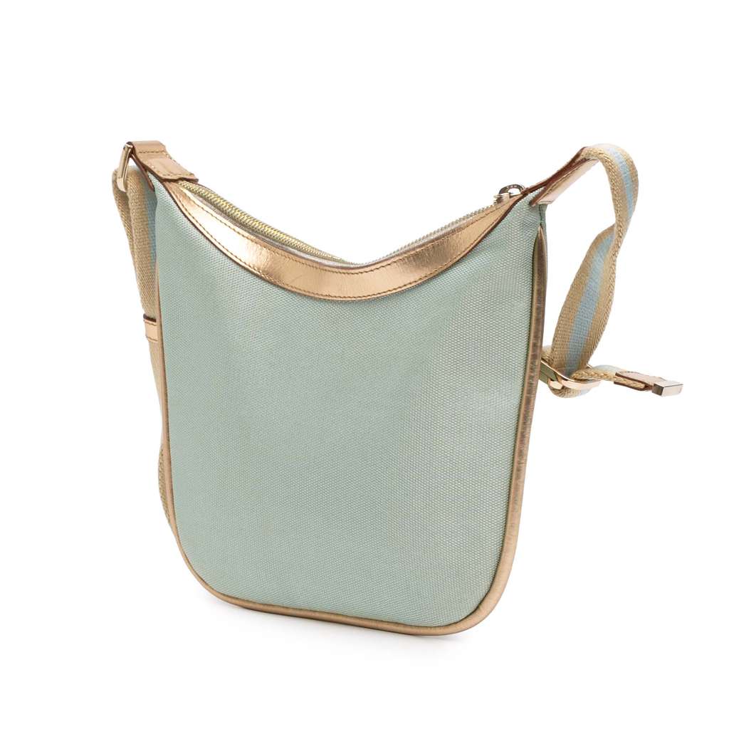 Gucci Canvas Web Hobo Blue Canvas Good condition - Back View