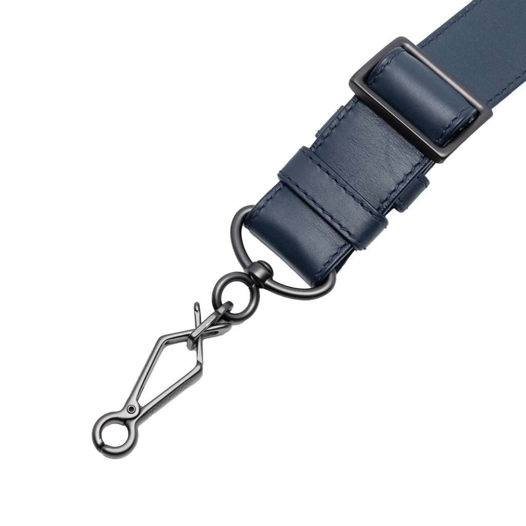 Bottega Veneta Leather Bag Strap Blue Leather Good condition - Inside View