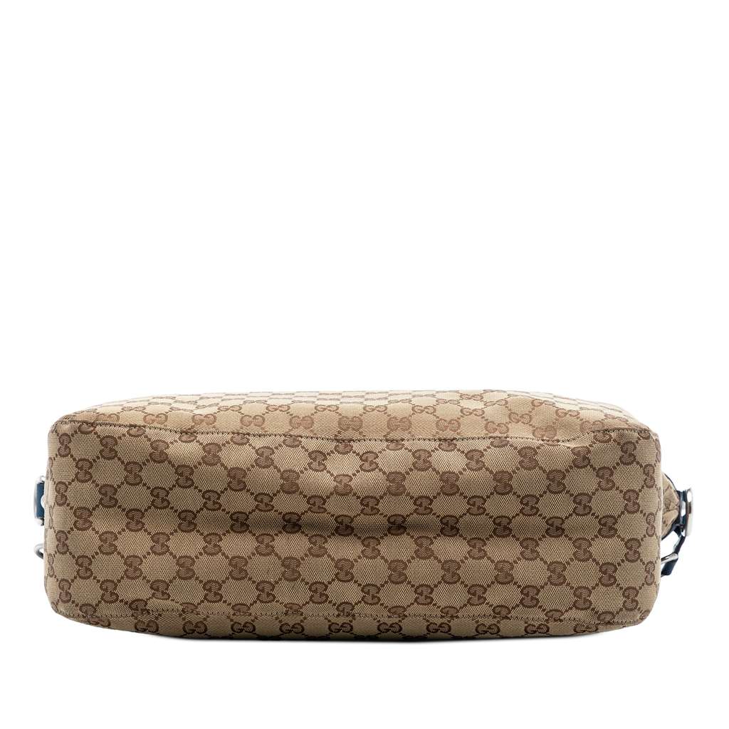 Gucci Large GG Canvas Icon Bit Satchel Beige Good condition - Inside View