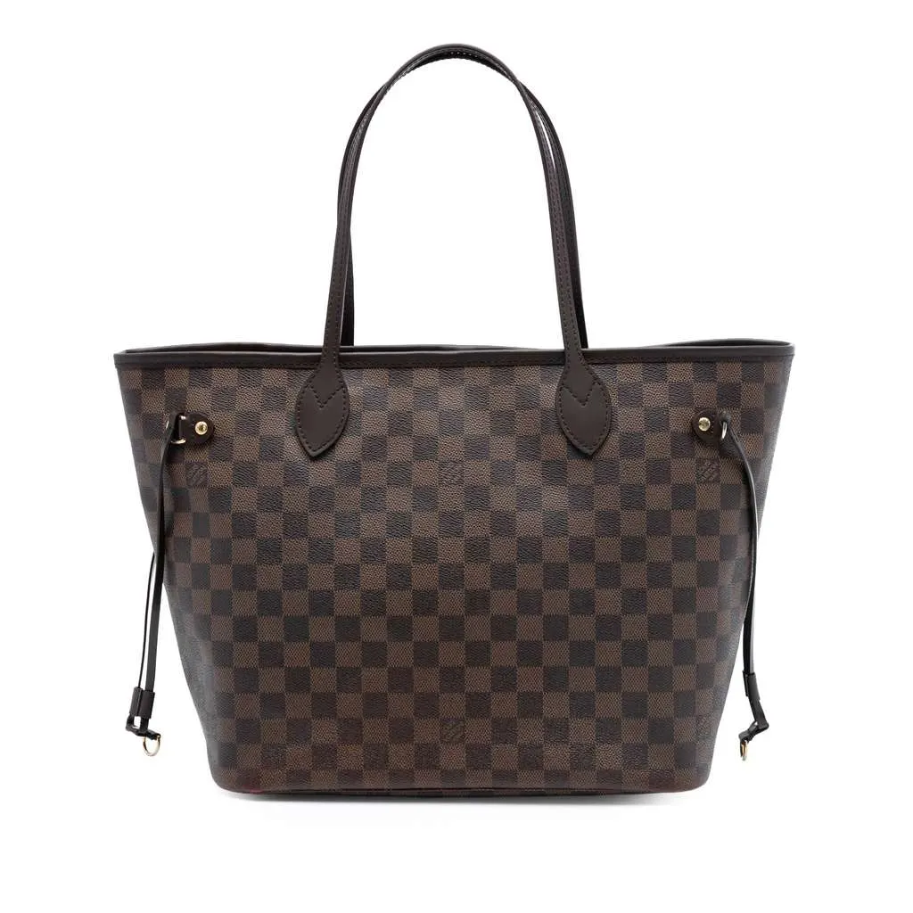 Louis Vuitton Damier Ebene Neverfull MM Brown Very good - Front View