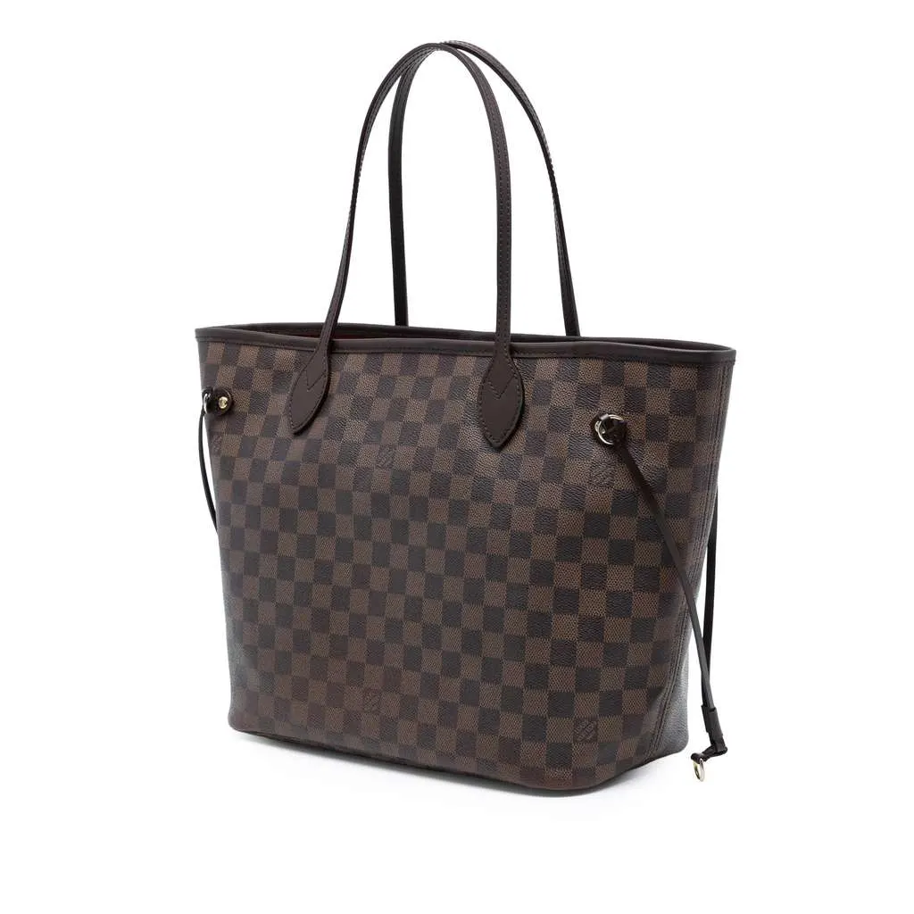 Louis Vuitton Damier Ebene Neverfull MM Brown Very good - Back View