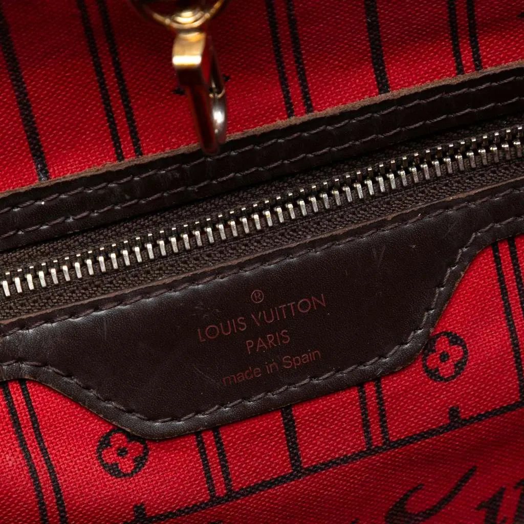 Louis Vuitton Damier Ebene Neverfull MM Brown Very good - Box View