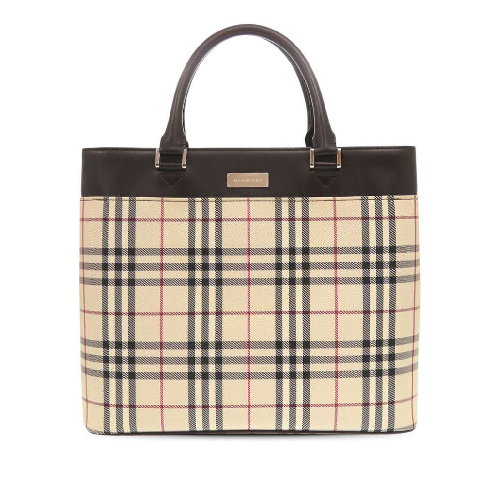 Burberry House Check Canvas Handbag