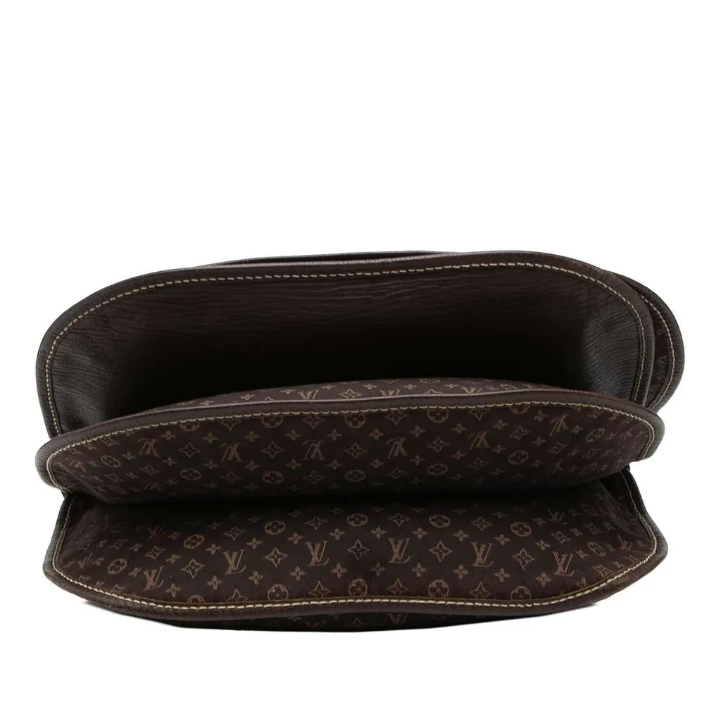 Louis Vuitton Monogram Mini Lin Initiales Amman Crossbody Brown Canvas Very good - Inside View