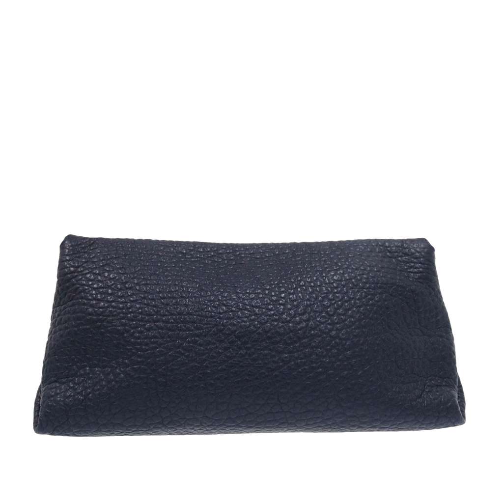 Burberry Medium Grained Calfskin Mildenhall Crossbody Blue Leather Good condition - Back View