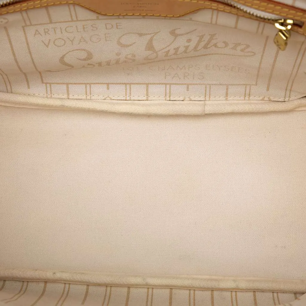 Louis Vuitton Damier Azur Neverfull PM White Very good - Model View