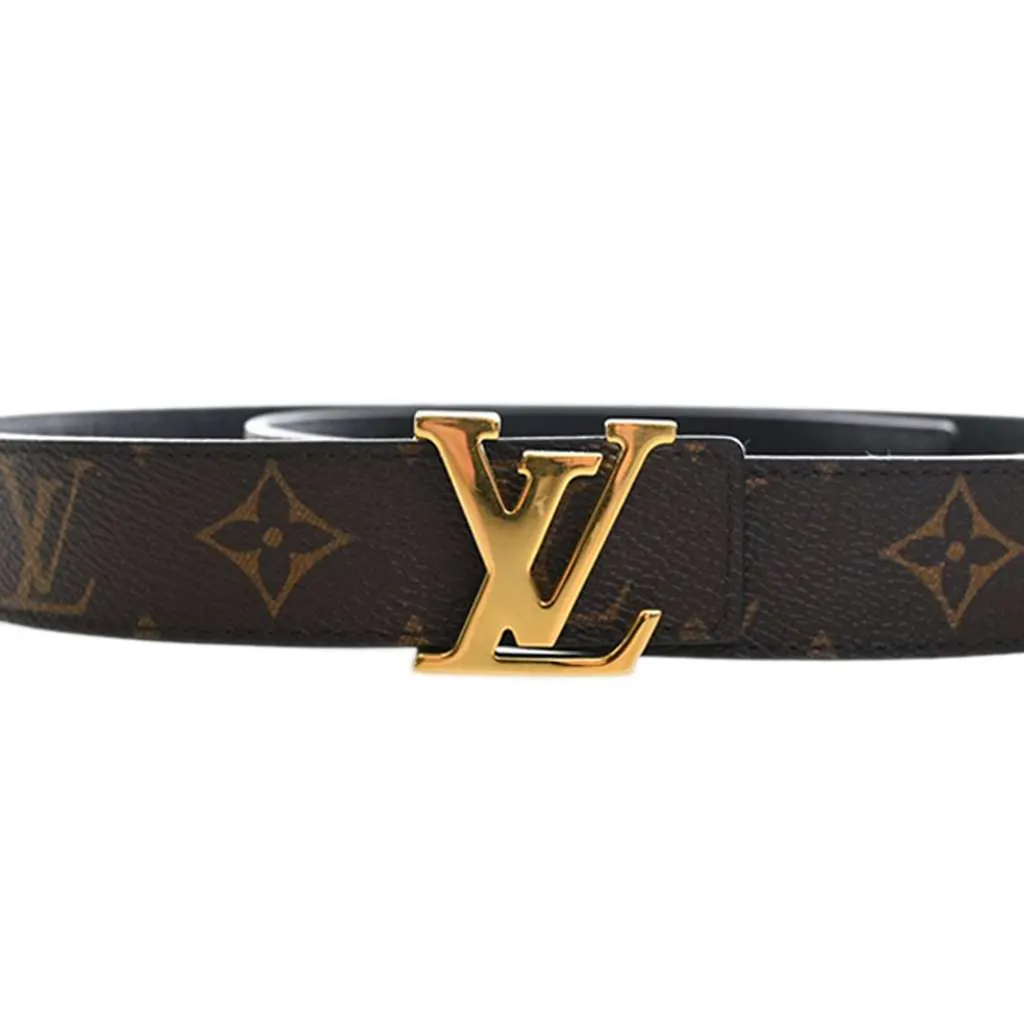 Louis Vuitton Monogram Initiales Reversible Belt Brown Very good - Box View