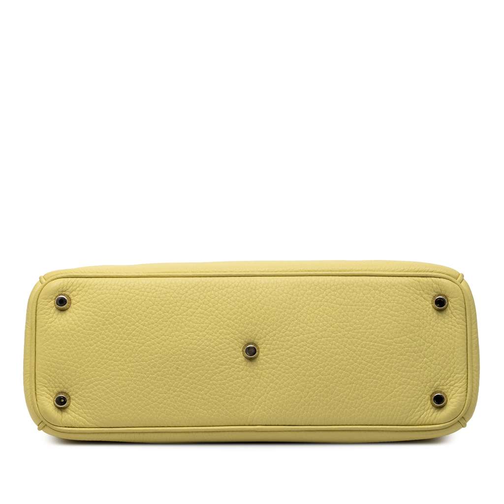 Dior Medium Leather Diorissimo Satchel Yellow Leather Good condition - Inside View