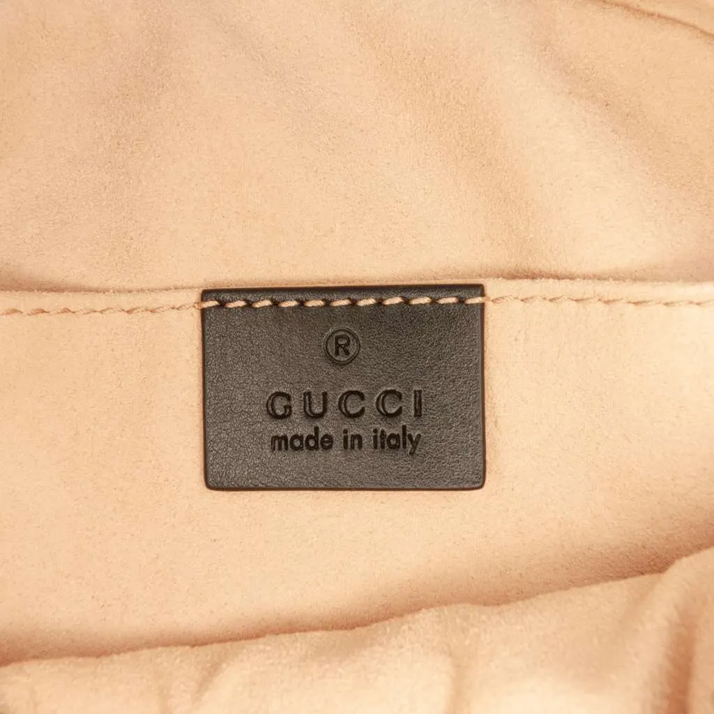 Gucci GG Marmont Matelasse Leather Belt Bag Black Leather Very good - Box View