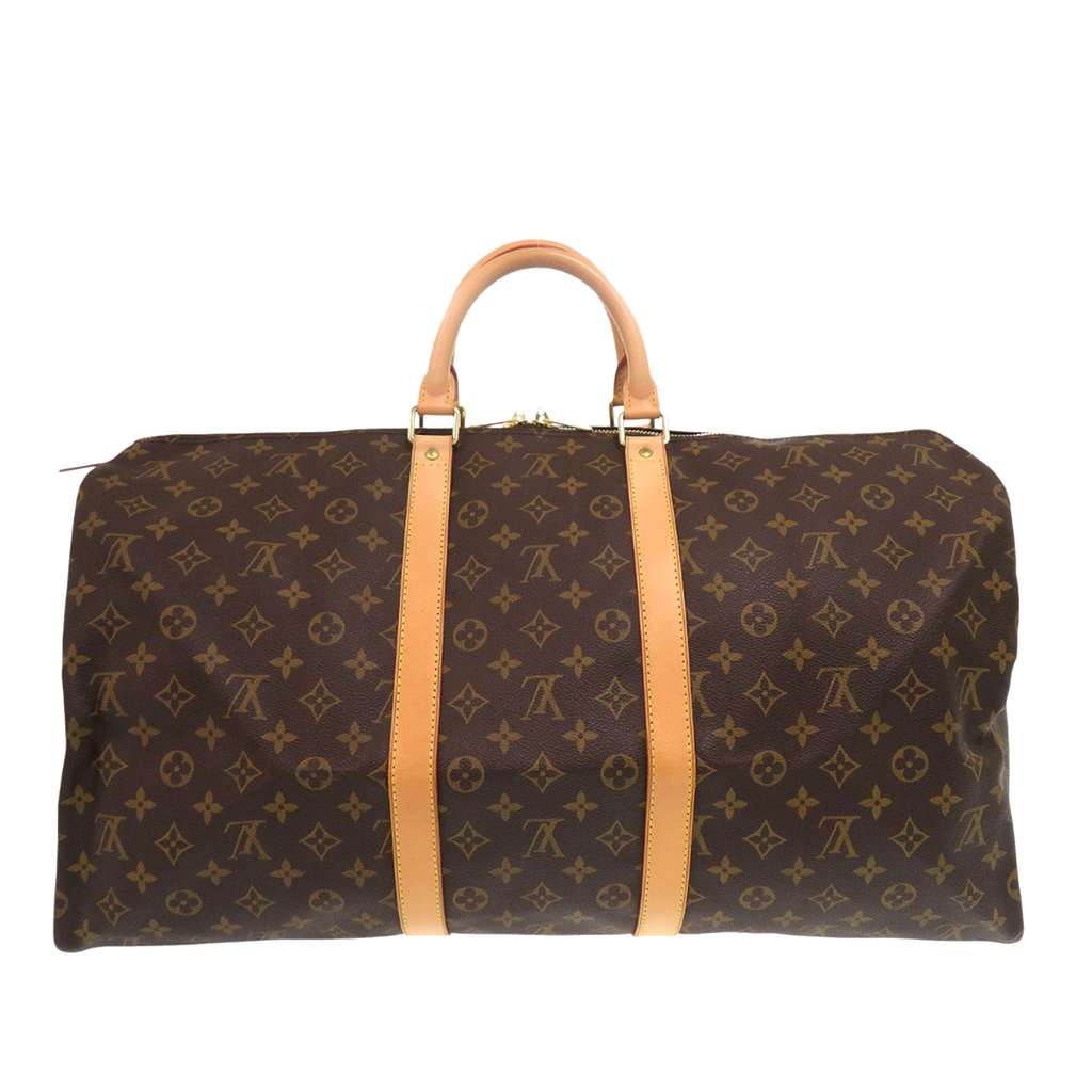 Louis Vuitton Monogram Keepall 55 Brown Good condition - Back View