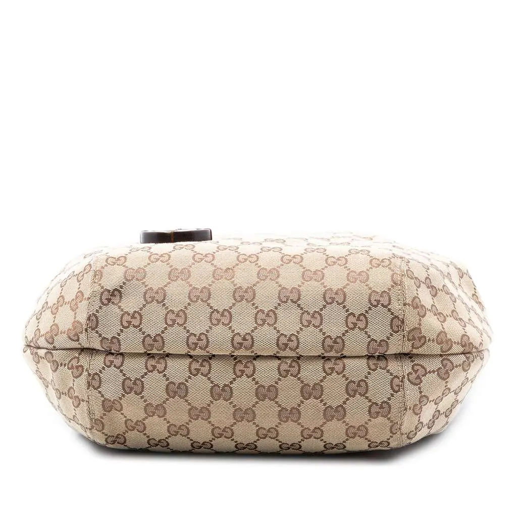 Gucci Medium GG Canvas Brick Lane Convertible Hobo Beige Very good - Inside View