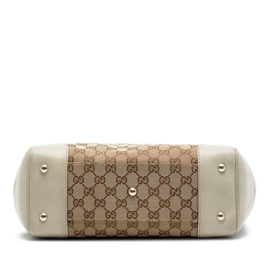 Gucci GG Canvas Web Mayfair Tote Beige Good condition - Inside View