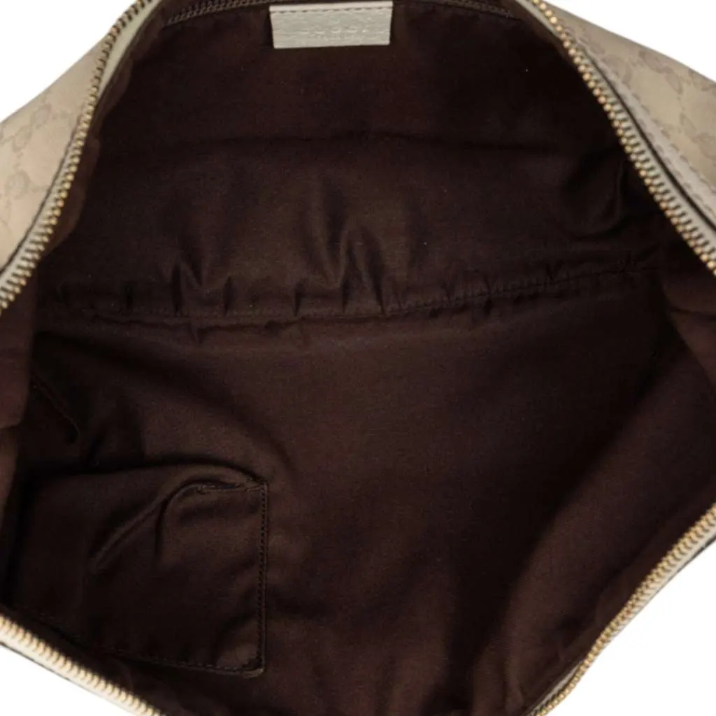Gucci GG Canvas Web Crossbody Beige Canvas Very good - Model View