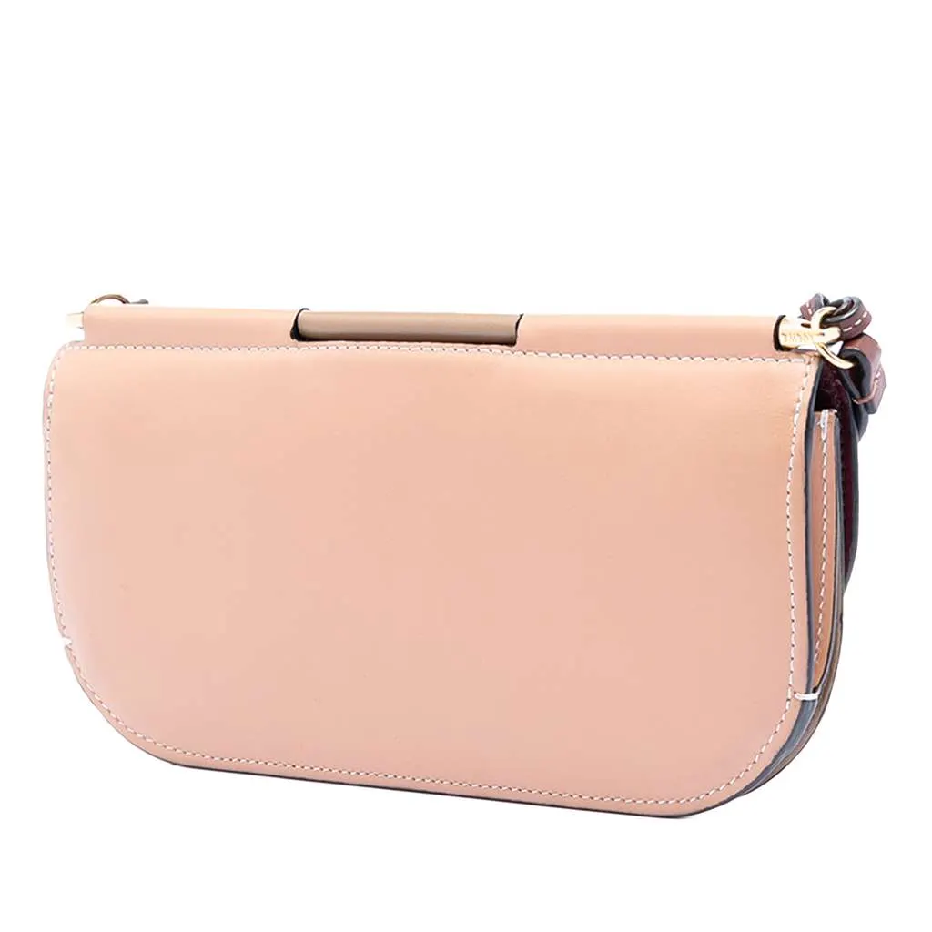 Loewe Bicolor Leather Anagram Gate Pochette Crossbody Brown Leather Very good - Back View