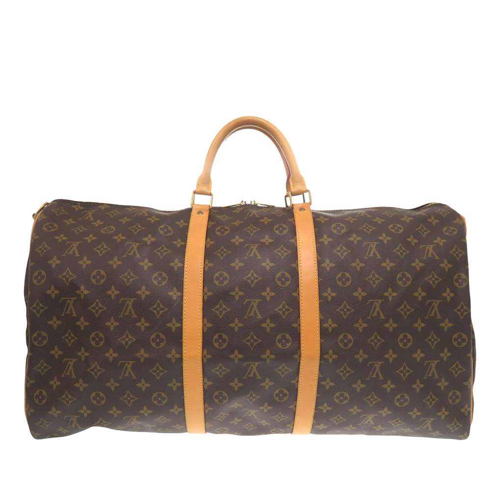 Louis Vuitton Monogram Keepall Bandouliere 60 Brown Very good condition - Back View