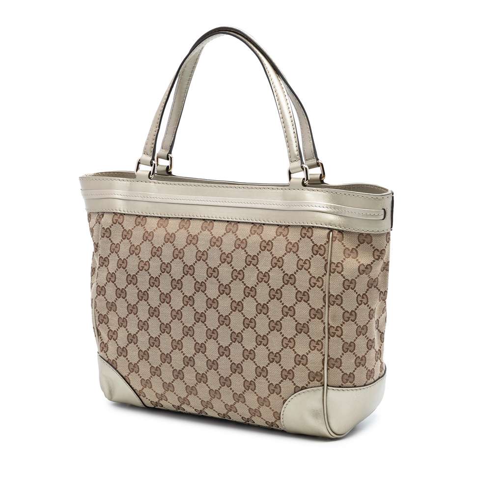 Gucci GG Canvas Mayfair Tote Beige Good condition - Back View