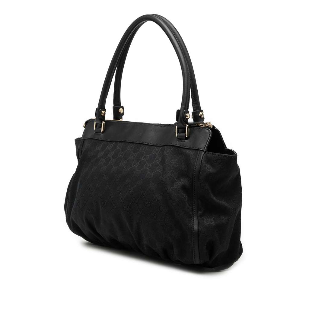 Gucci GG Canvas Abbey D Ring Tote Black Canvas Good condition - Back View