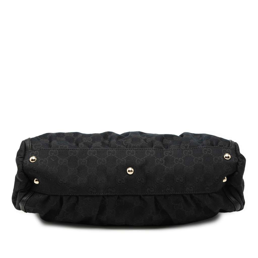 Gucci GG Canvas Abbey D Ring Tote Black Canvas Good condition - Inside View