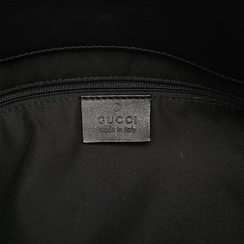 Gucci GG Canvas Abbey D Ring Tote Black Canvas Good condition - Box View