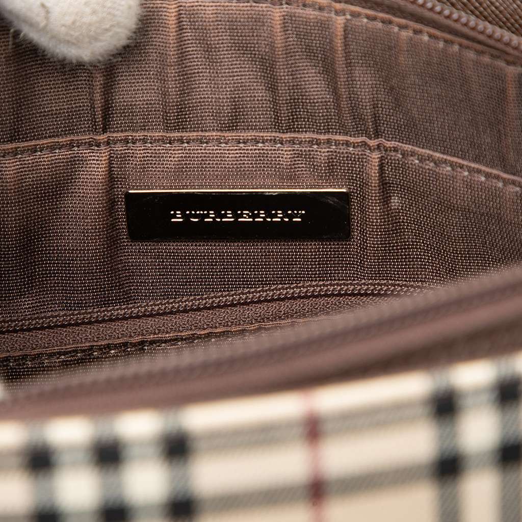 Burberry House Check Canvas Tote Beige Canvas Good condition - Box View