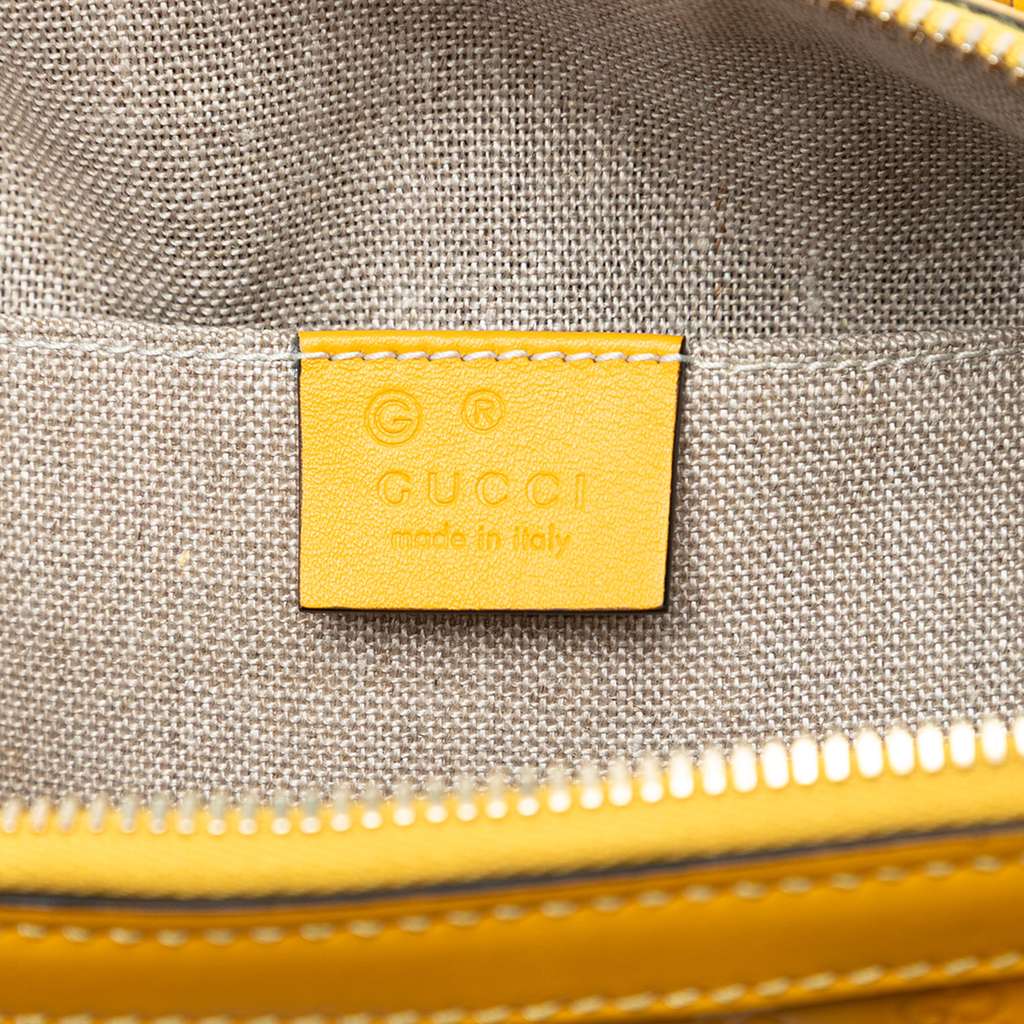 Gucci Mini Microguccissima Dome Satchel Yellow Leather Good condition - Box View