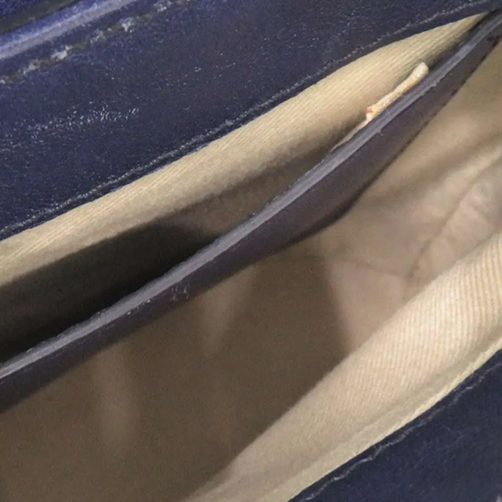 Chloé Lizard Embossed Leather Aby Lock Satchel Blue Leather Very good - Box View