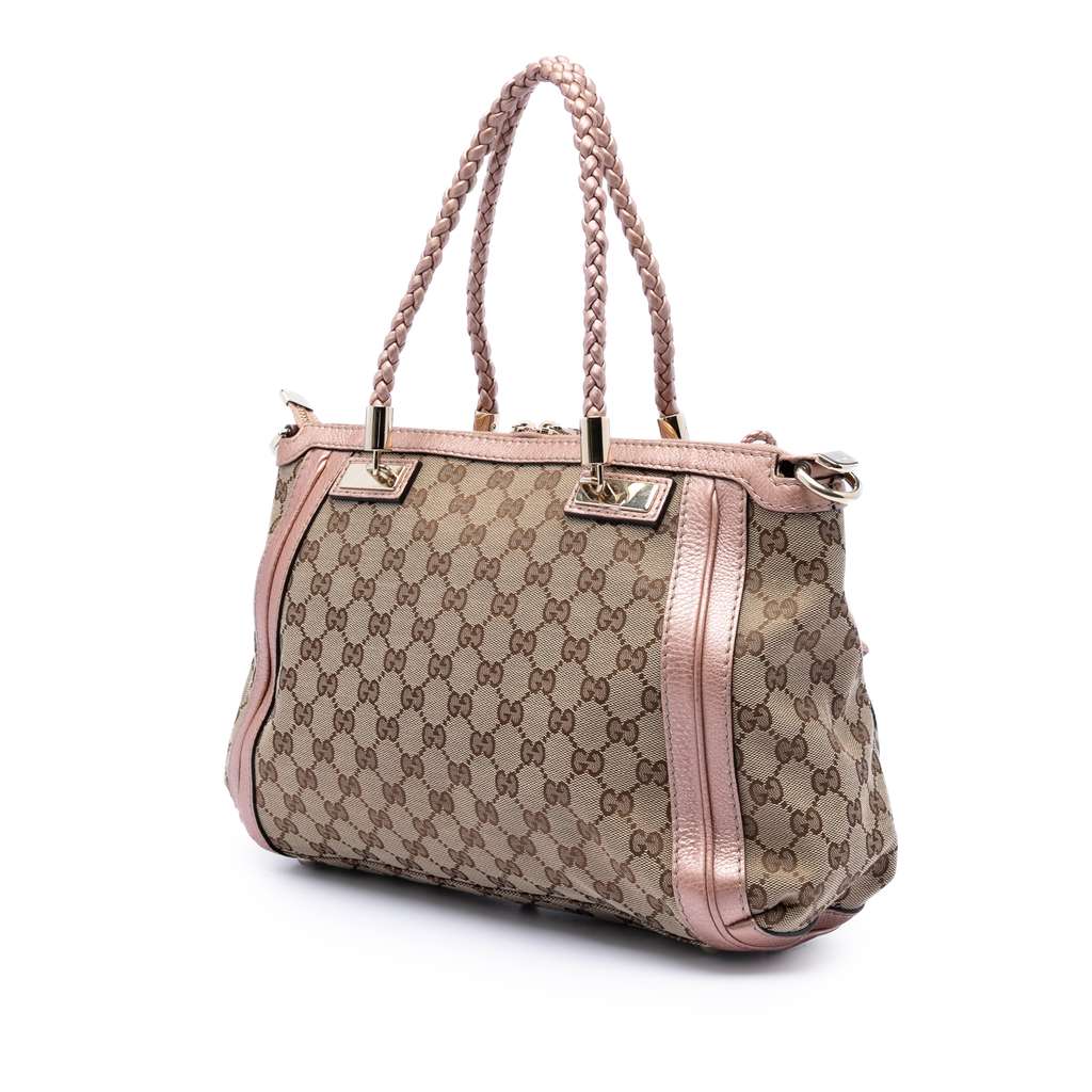 Gucci GG Canvas Bella Satchel Beige Good condition - Back View