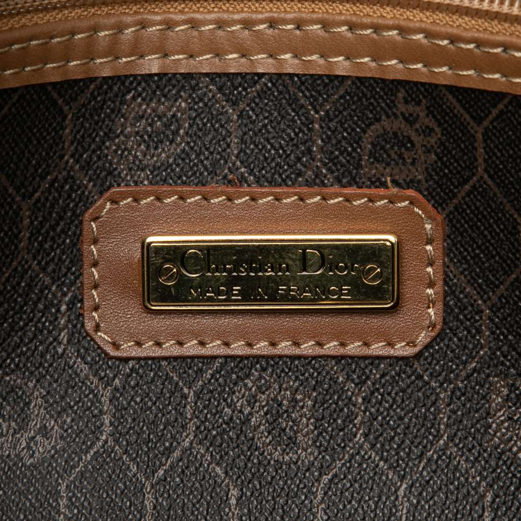 Dior Honeycomb Coated Canvas Boston Bag Black Canvas Good condition - Box View