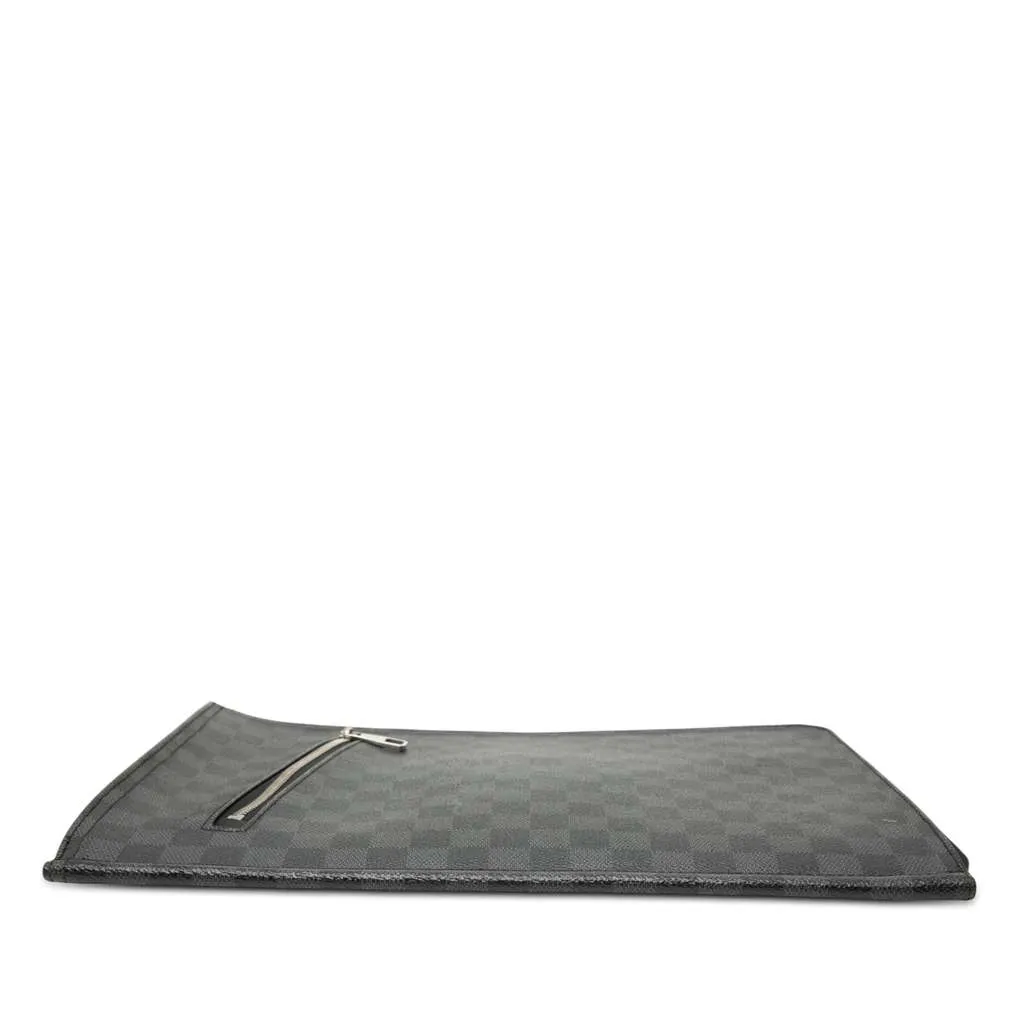 Louis Vuitton Damier Graphite Poche Documents Portfolio Black Very good - Inside View