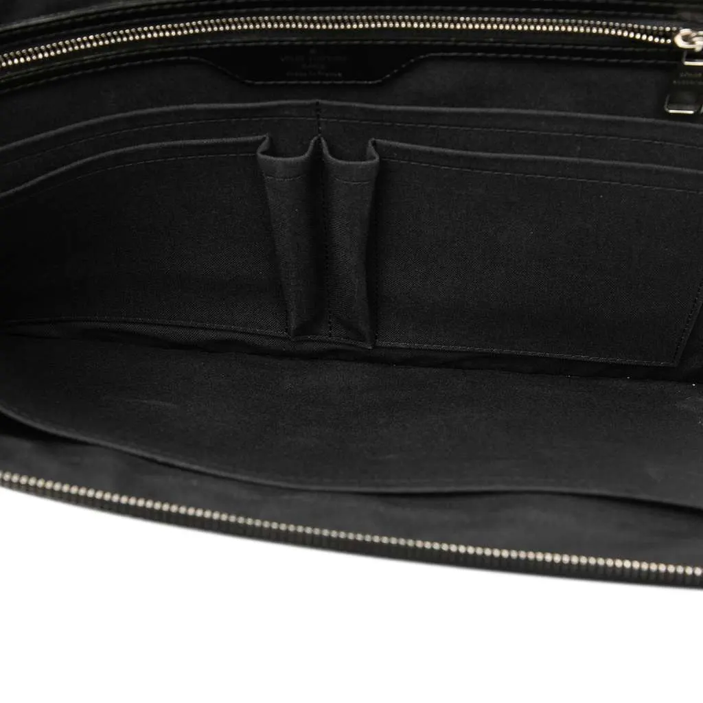 Louis Vuitton Damier Graphite Poche Documents Portfolio Black Very good - Model View