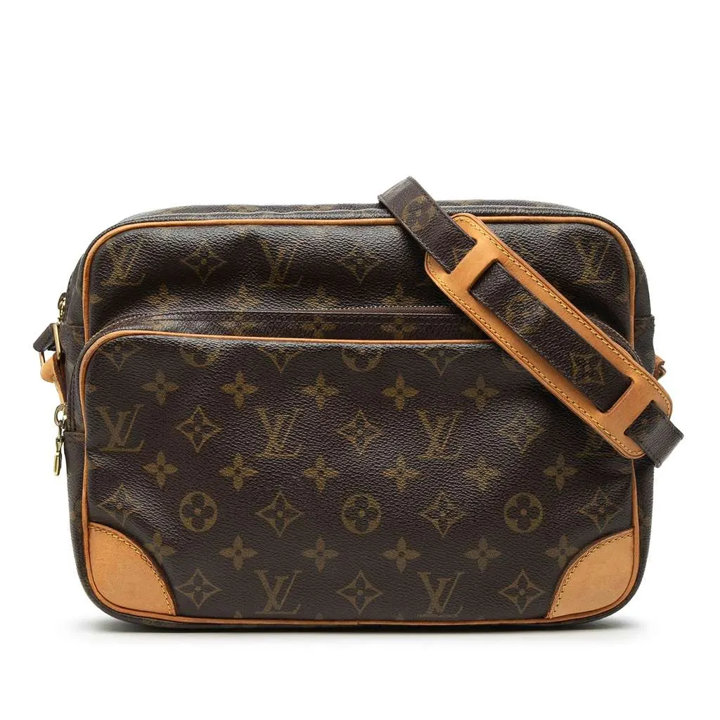 Louis Vuitton Monogram Nil Crossbody Brown Good - Front View